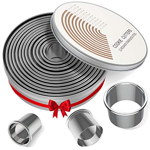 cookie cutter set stainless steel cutters baking cookies 12 pcs pastry biscuit
